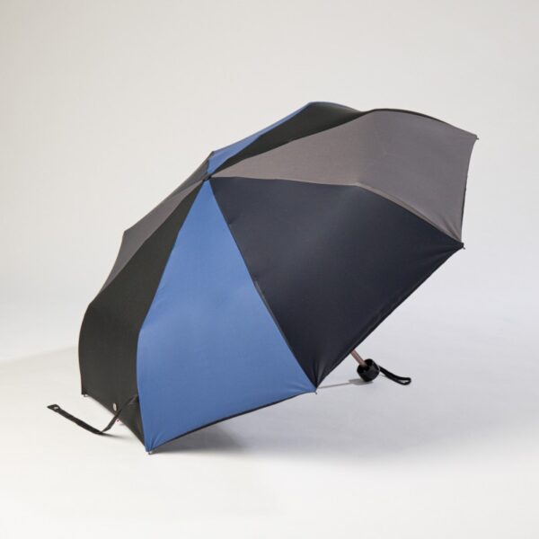 Mini parapluie - Caen - Bleu Marine, Gris, Noir et Bleu de France